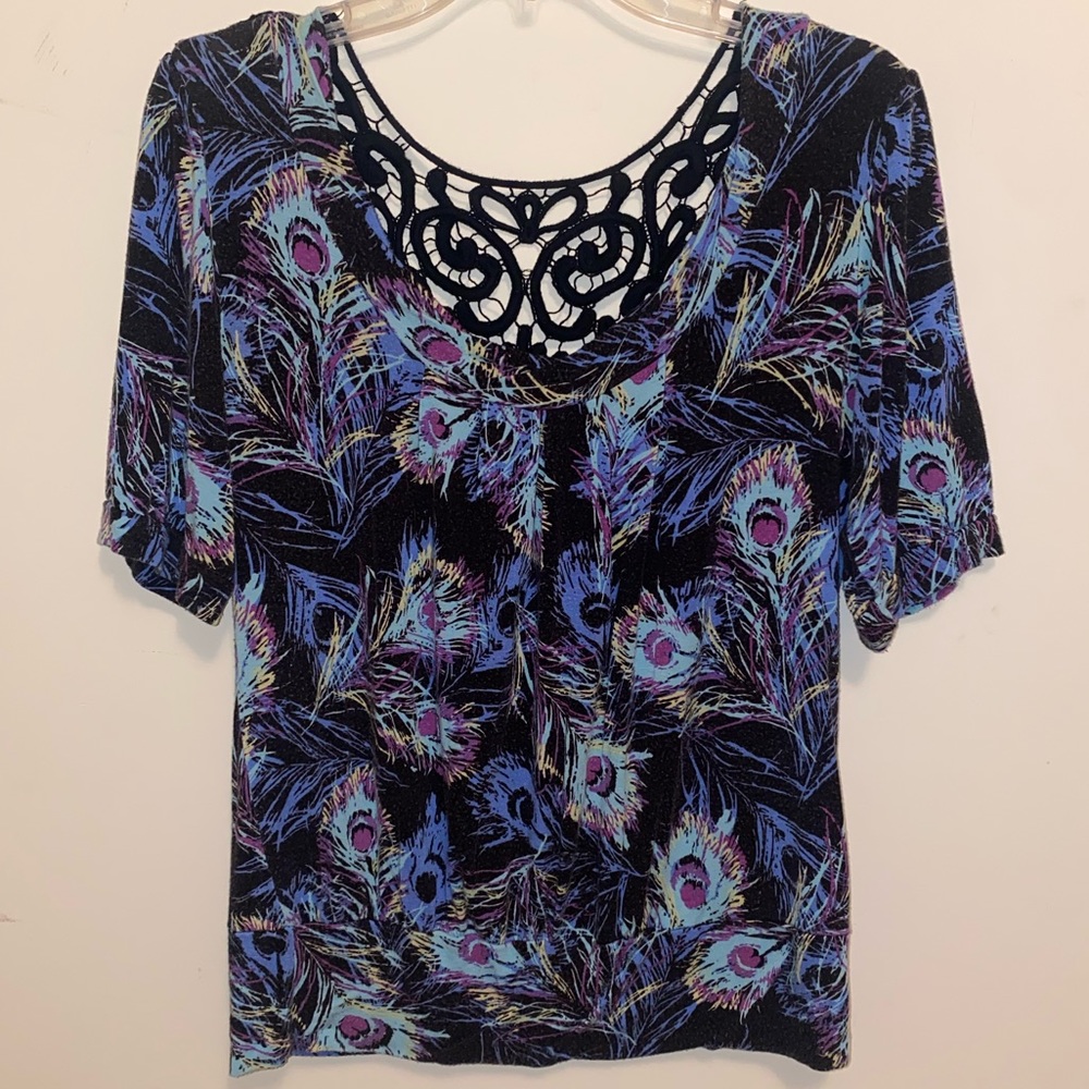 Peacock Print Shirt